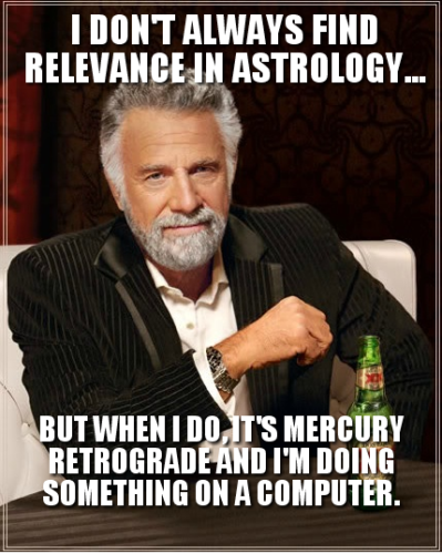 Not My Chair Episode 6: Mercury in Retgofuckyourself